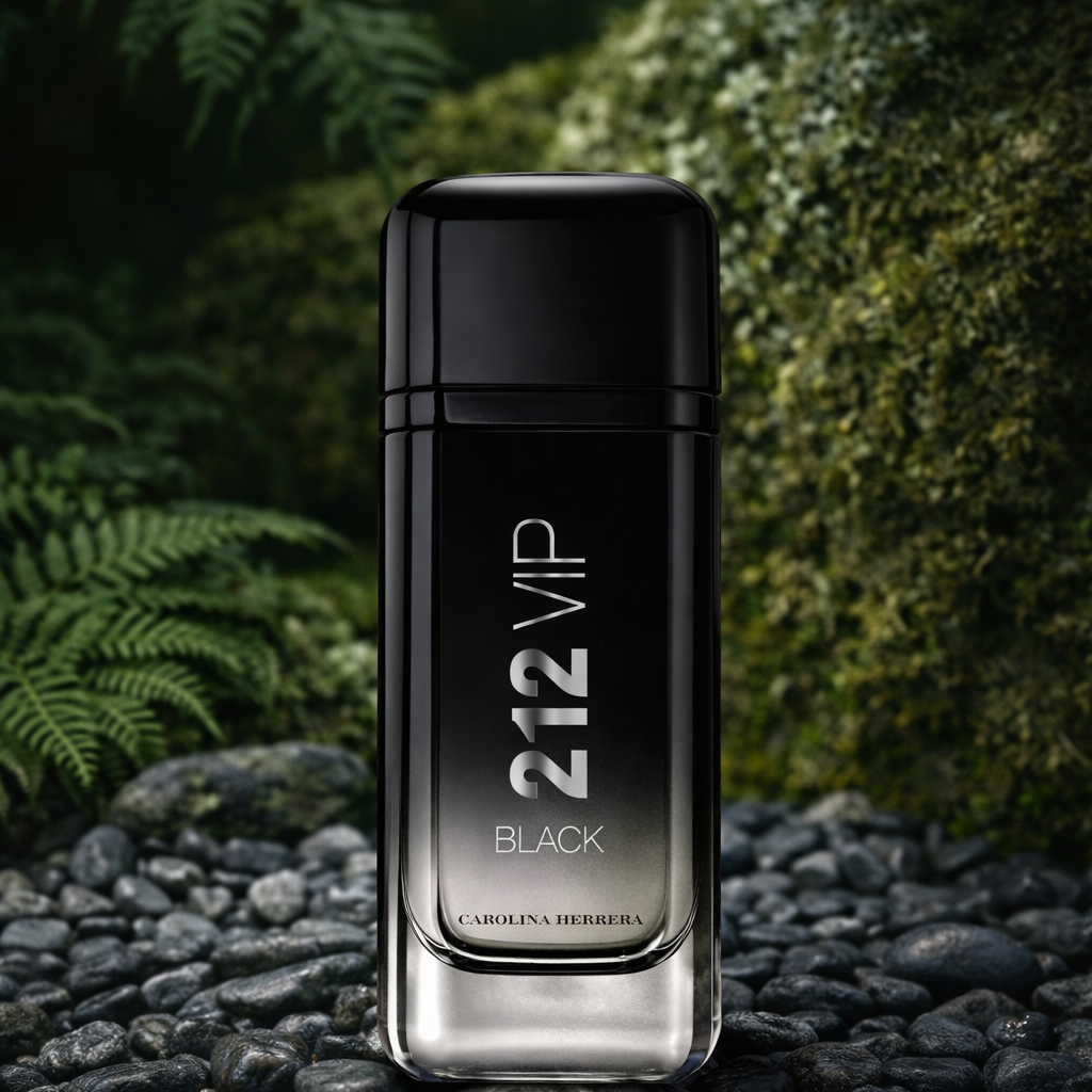 Inspired by  CAROLINA HERRERA 212 VIP BLACK for "Men"