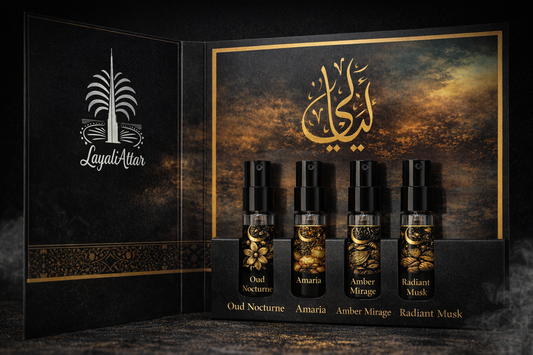 Layali Attar 4 Sample 3ml Gift Set Assorted