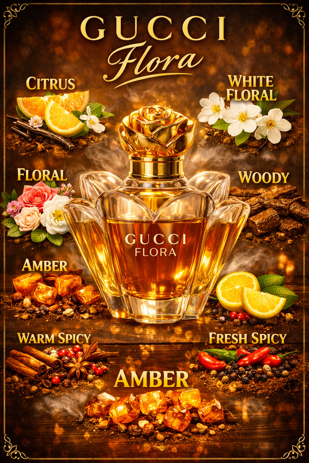 Inspired by GUCCI FLORA"WOMEN"