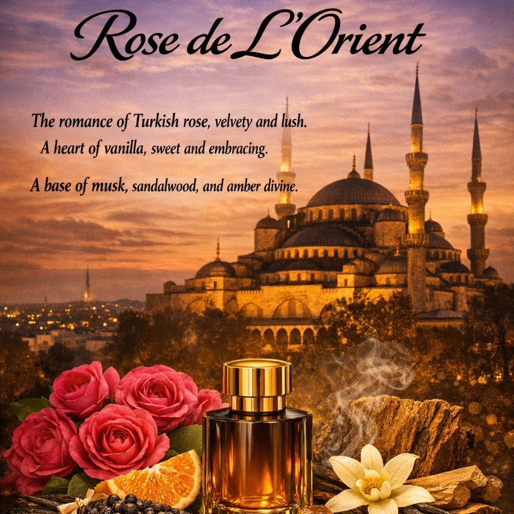 Vanilla Rose Perfume Oil 12ml (0.40 oz) with Green Gift Box