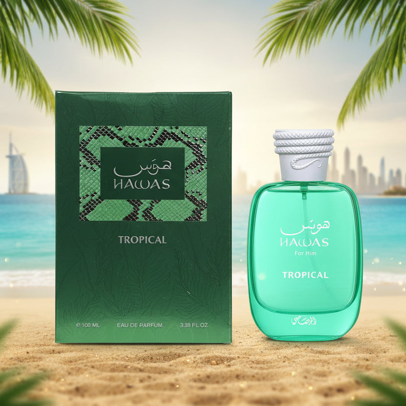 Hawas Tropical EDP Perfume By Rasasi 3.4oz / 100ml