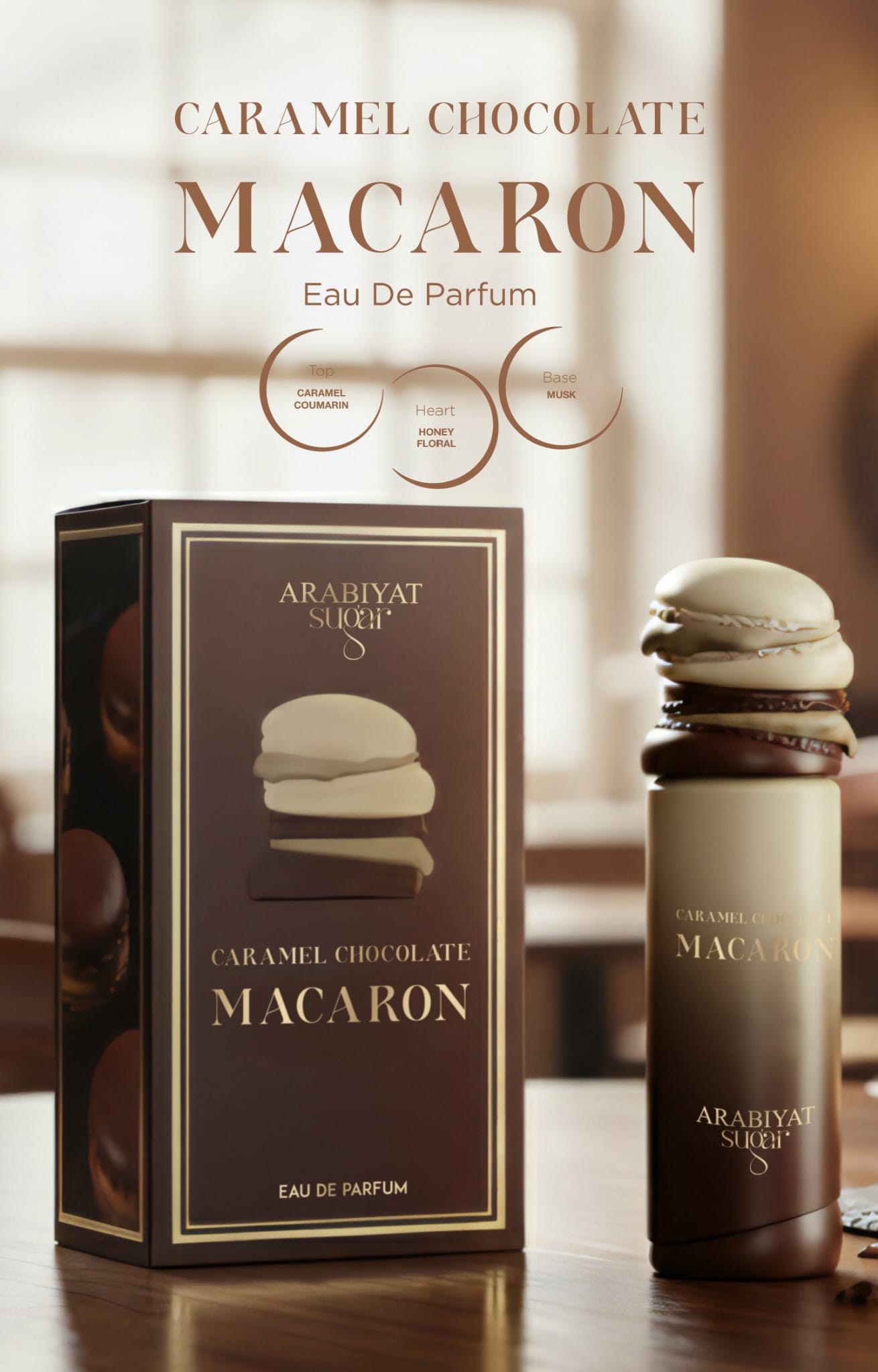 Caramel Chocolate Macaron